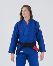 Lade das Bild in den Galerie-Viewer, Kimono BJJ (GI) Kingz Kore V2 Frauen -Azul -Weißer Gürtel enthalten
