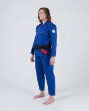 Lade das Bild in den Galerie-Viewer, Kimono BJJ (GI) Kingz Kore V2 Frauen -Azul -Weißer Gürtel enthalten
