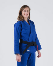 Lade das Bild in den Galerie-Viewer, Kimono BJJ (GI) Kingz Kore V2 Frauen -Azul -Weißer Gürtel enthalten
