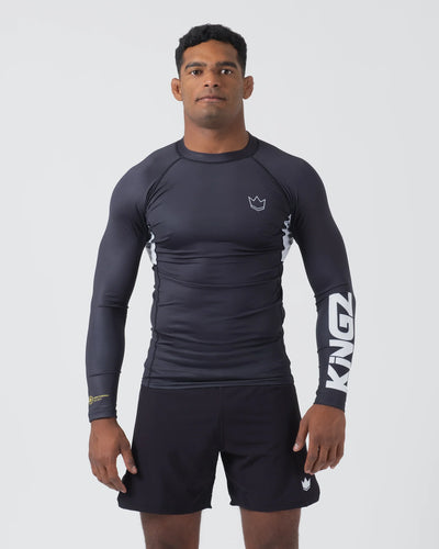 Rashguard Kingz Ranked Performance V2 Long Sleeve - Schwarz