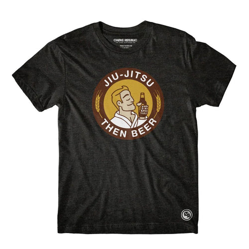 Choke Republic Jiu Jitsu The Beer-Black T-shirt