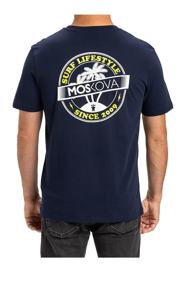 Moskova Tee BJJ Surf Lifestyle-Weiss