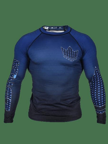 Rashguard Kingz Crown 3.0 Raked - Blau