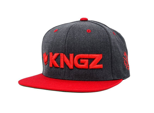 Kingz Snapback-Red-Logo