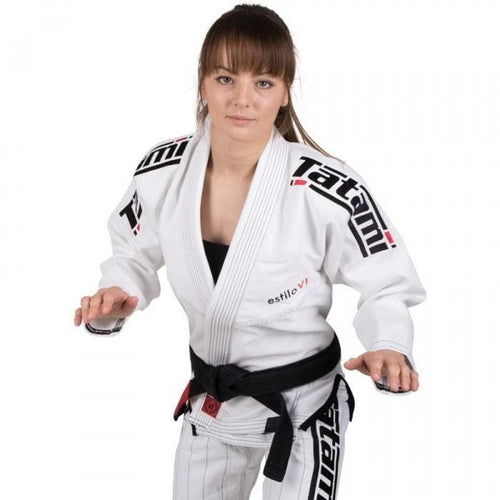 Kimono BJJ (GI) Tatami Ladies Style 6.0- Schwarz und Weiß