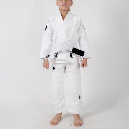 Kimono BJJ (GI) Kingz Kid´s The One Blanco with White Belt