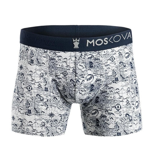 Boxer Moskova M2 Cotton - Map Gray