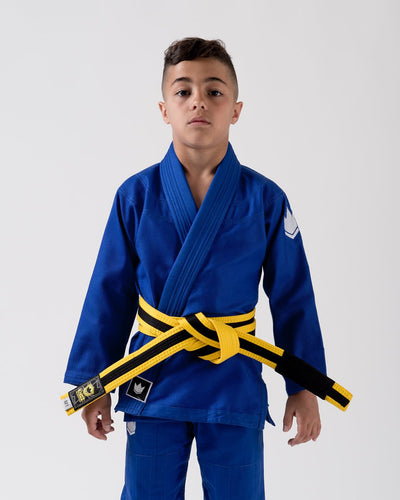 Kimono BJJ (GI) Kingz Kid's Kore Blue mit weißem Gürtel