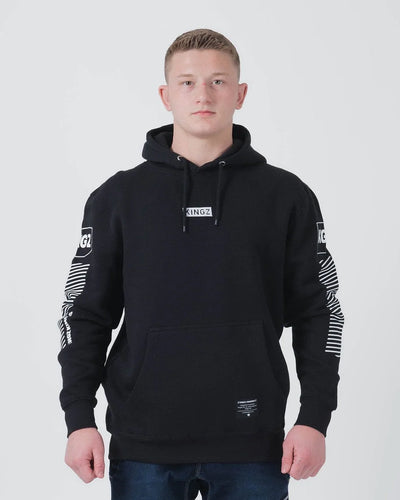 Kingz Slant Bar Pullover Hoodie- schwarz