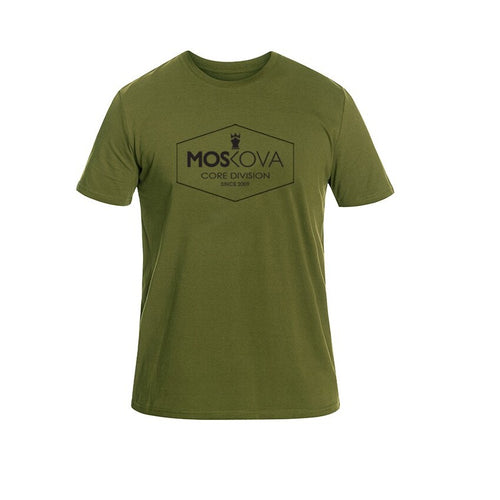 Moskova Tee Frontquadrat-Grüne Militär